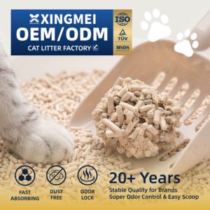 Wholesale Hybrid Cat Litter Flushable Plant Fiber & Bentonite Clay