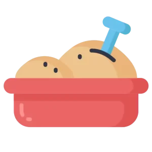 Clumping cat litter manufacturing icon